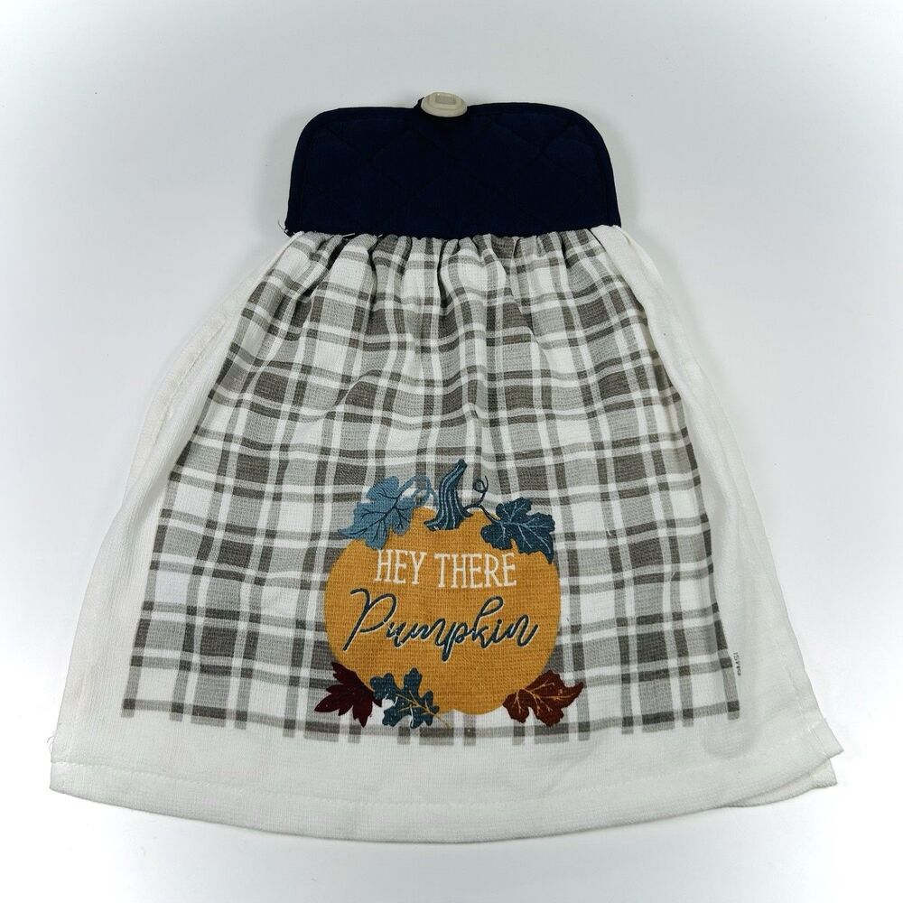 “Hey There Pumpkin” Double Hanging Kitchen Stove Dish Hand Towel Fall/Autumn
